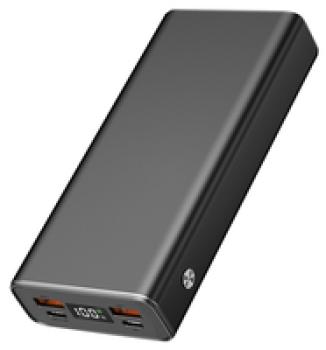 2GO Powerbank 2x USB-A 1x USB-C fast charging ALU - 20.000 mAh