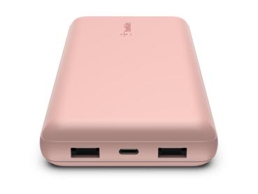 Belkin BoostCharge - Powerbank - 20000 mAh - 15 Watt - 3 A - 3 Ausgabeanschlussstellen (24 pin USB-C, 2 x USB)