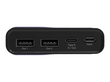 RealPower PB-15000C - Powerbank - 15000 mAh - 54 Wh - 3.1 A - 3 Ausgabeanschlussstellen (USB, 24 pin USB-C)