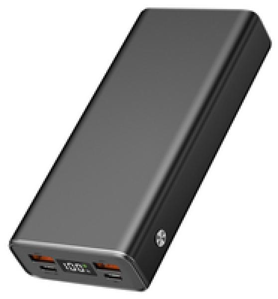 2GO Powerbank 2x USB-A 1x USB-C fast charging ALU - 20.000 mAh