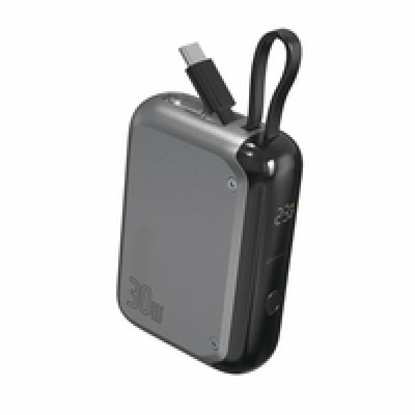 4smarts Powerbank Pocket mit USB-C Kabel spacegrau - Batterie