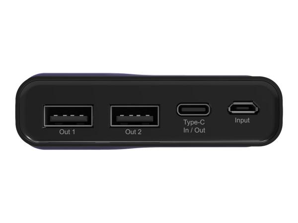 RealPower PB-15000C - Powerbank - 15000 mAh - 54 Wh - 3.1 A - 3 Ausgabeanschlussstellen (USB, 24 pin USB-C)