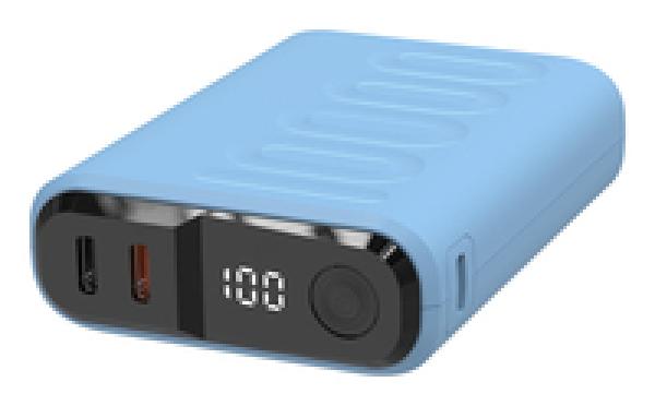 RealPower Powerbank PB-10000C PD+ mit 3x Type-C Purple - Batterie