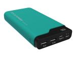 RealPower PB-15000C - Powerbank - 15000 mAh - 54 Wh - 3.1 A - 3 Ausgabeanschlussstellen (USB, 24 pin USB-C)