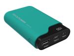 RealPower PB-7500C - Powerbank - 7500 mAh - 27 Wh - 2.1 A - 2 Ausgabeanschlussstellen (USB, 24 pin USB-C)
